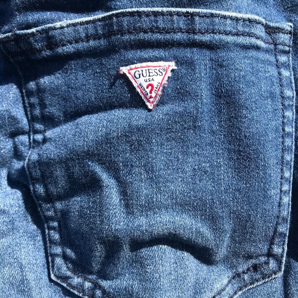 Guess Distressed Mid-Rise Jeans